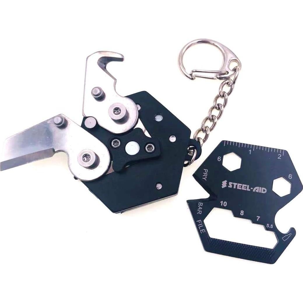 Kit Multiherramienta Steelaid - Llave de Cadena Plegable 38mm