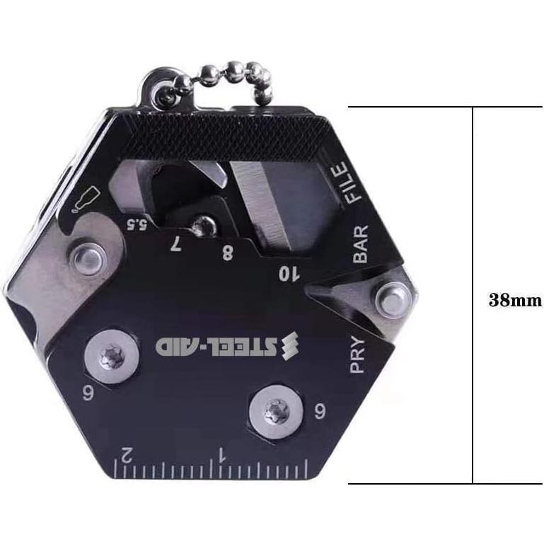 Kit Multiherramienta Steelaid - Llave de Cadena Plegable 38mm
