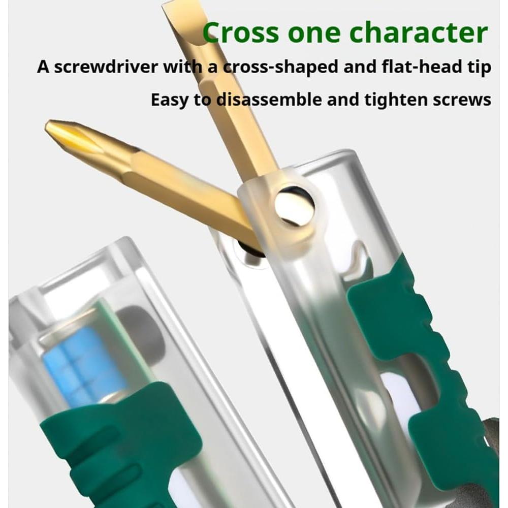 Alicates Eléctricos Tuvilo 18 en 1 con Probador de Voltaje