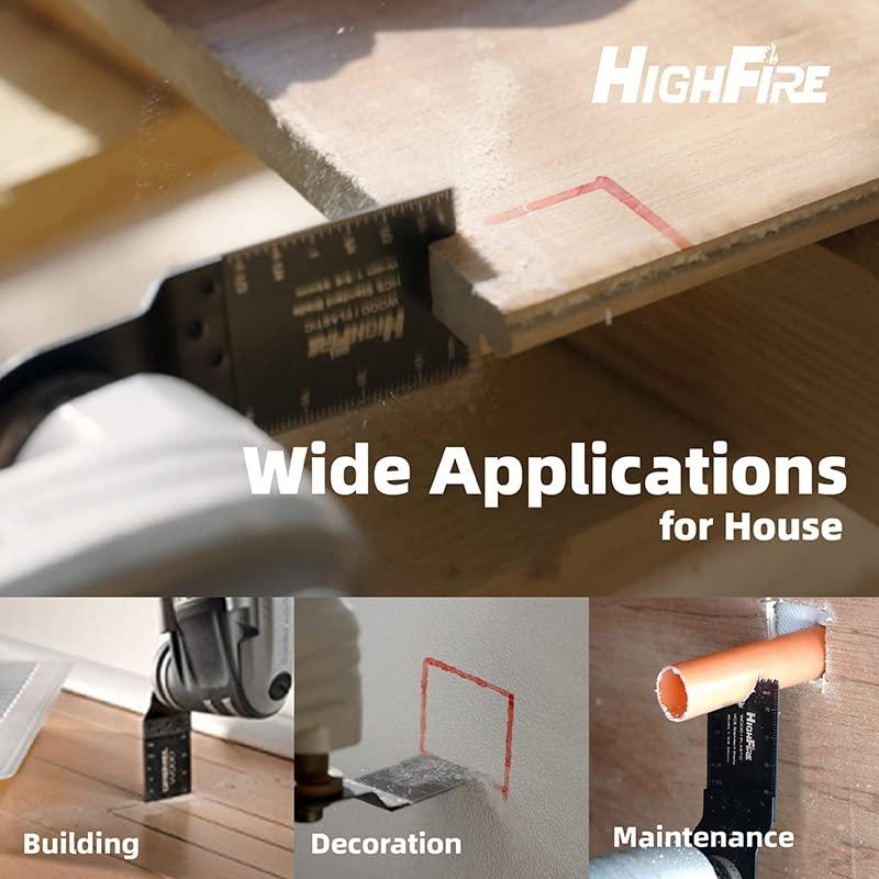 Kit de Cuchillas Oscilantes 100 Piezas Highfire 35 mm Acero