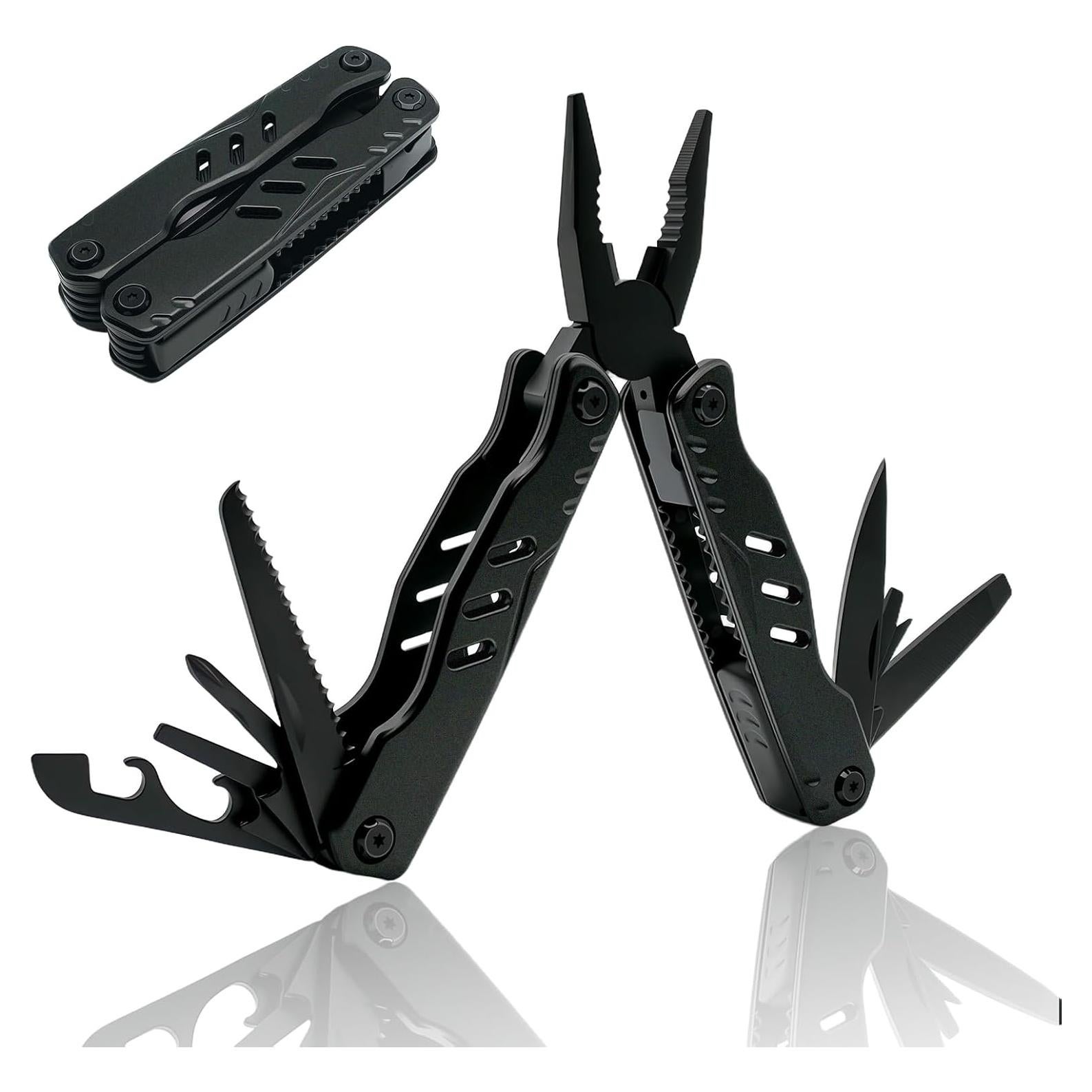 Multiherramienta Cacylife EDC Negra 13 Funciones con Seguridad