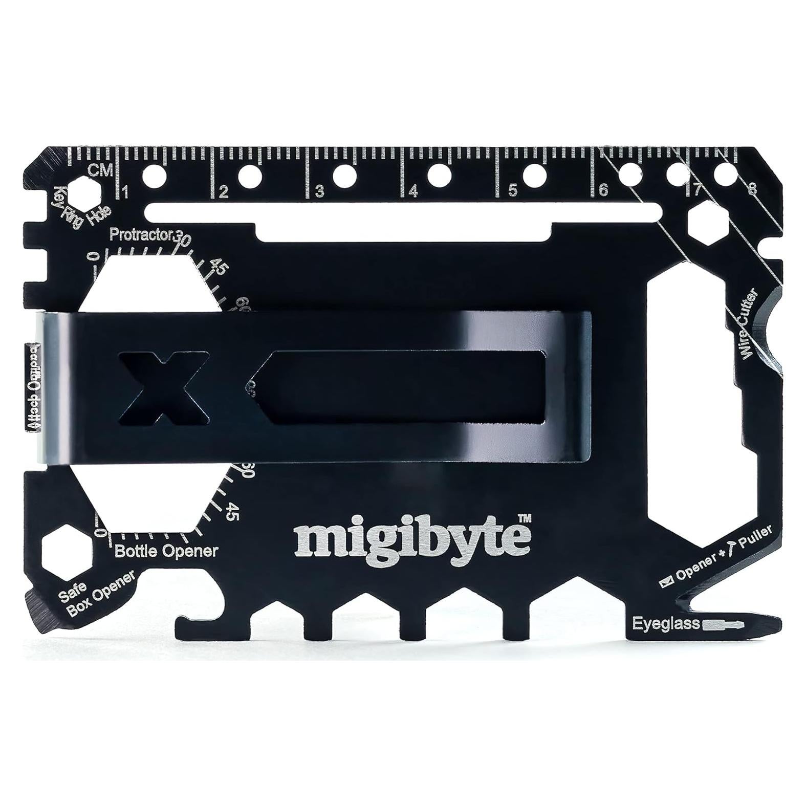 Multiherramienta 45-en-1 Migibyte Negra - Acero Inoxidable