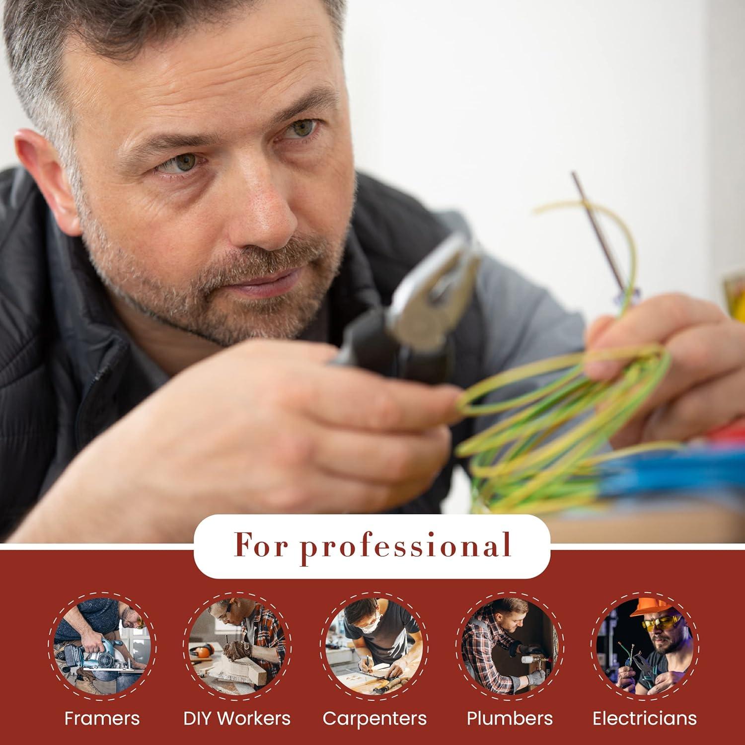 Bolsa de Herramientas Style N Craft 3 Bolsillos Cuero Marrón