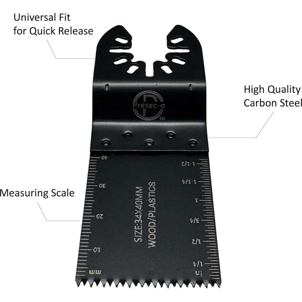 Juego de 30 Hojas de Sierra Oscilante Presec-o - HCS y Bi-Metal
