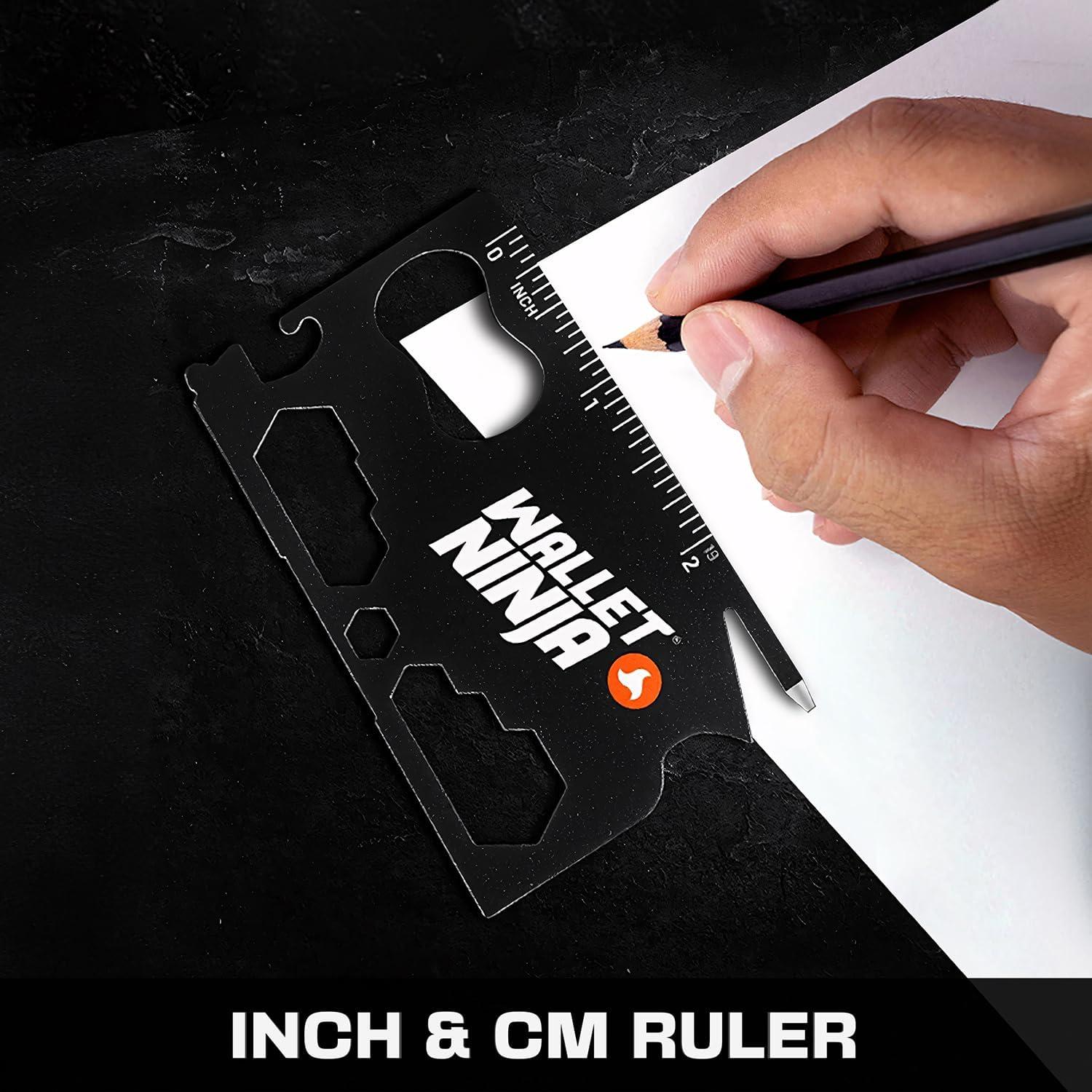 Wallet Ninja Multitool 19 en 1 - Herramienta de Acero 10.16 cm