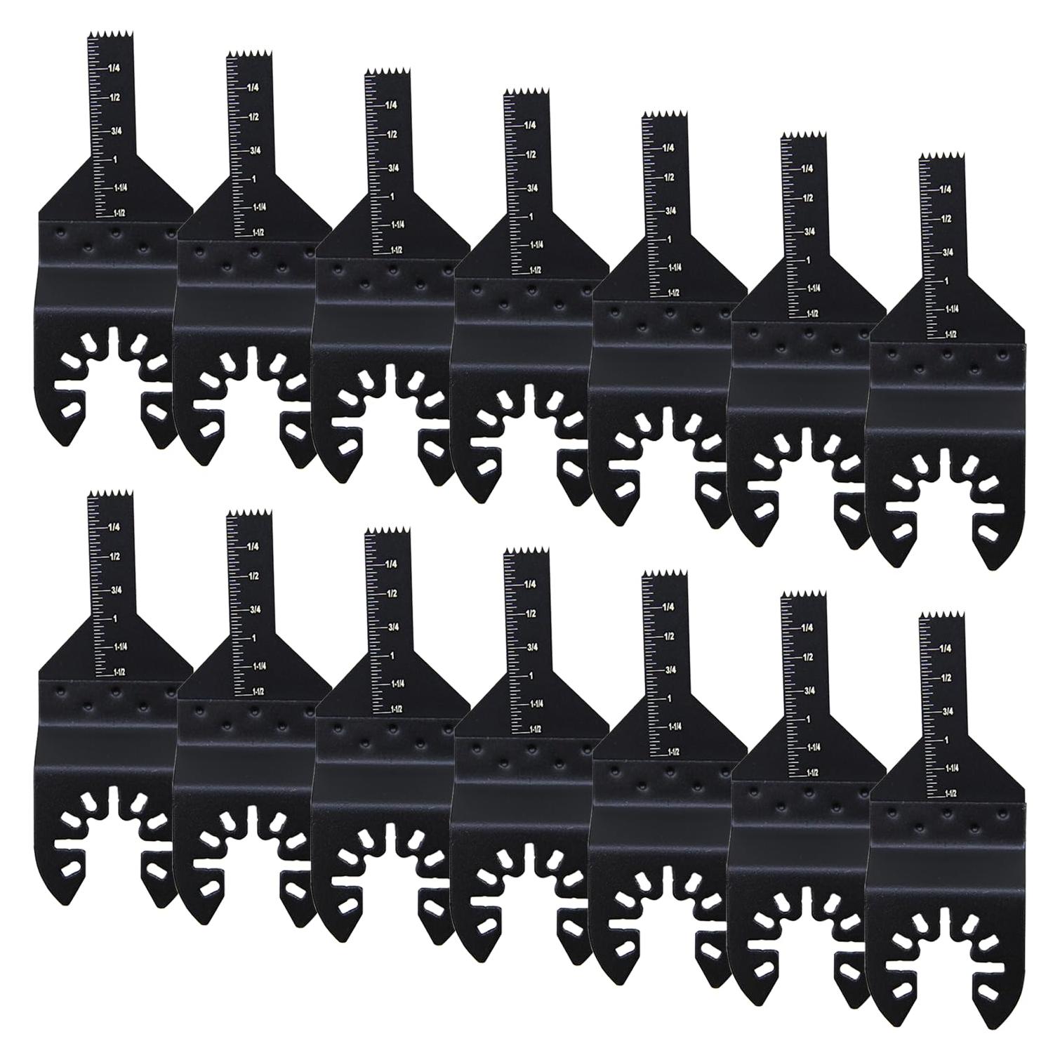 14 Cuchillas Oscilantes DekoTech 10mm Acero Carbono Multiuso