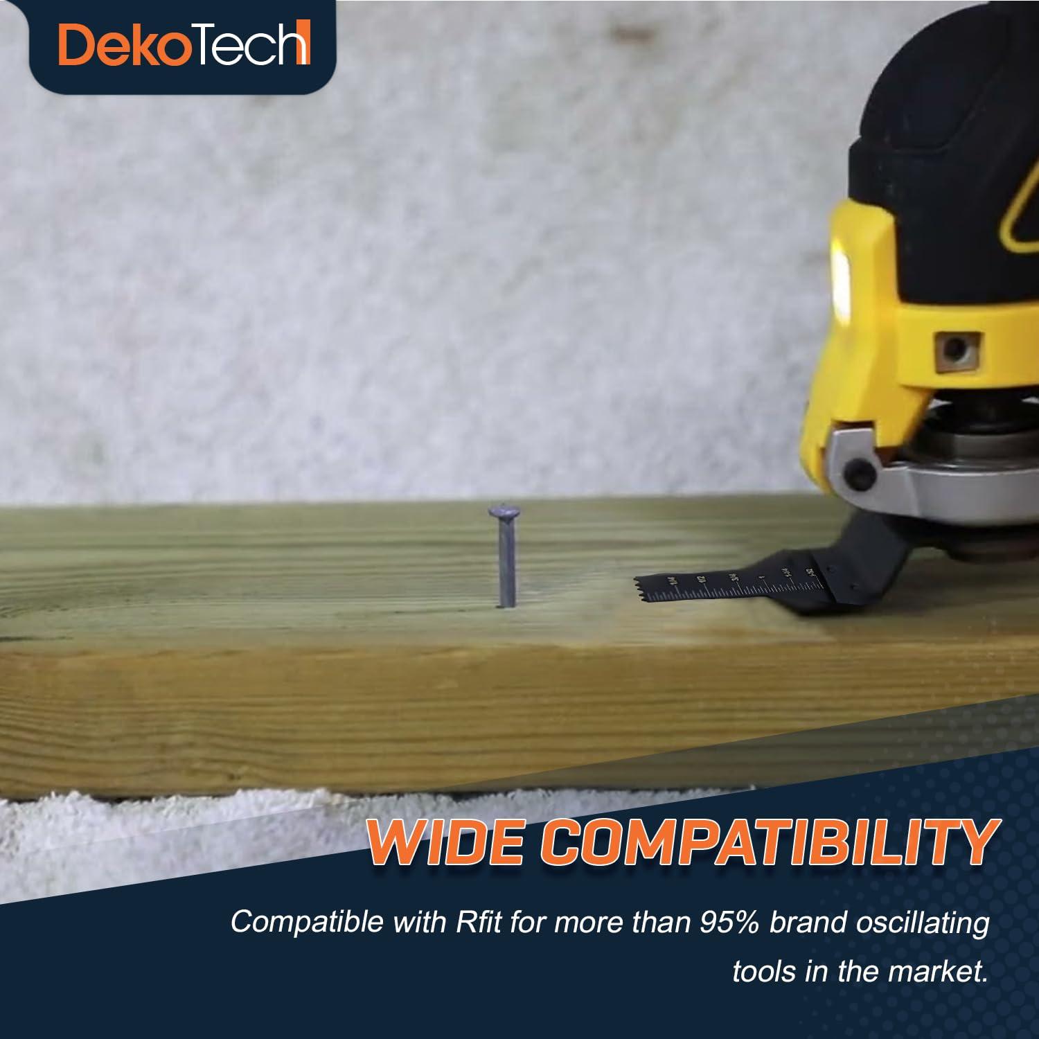 14 Cuchillas Oscilantes DekoTech 10mm Acero Carbono Multiuso