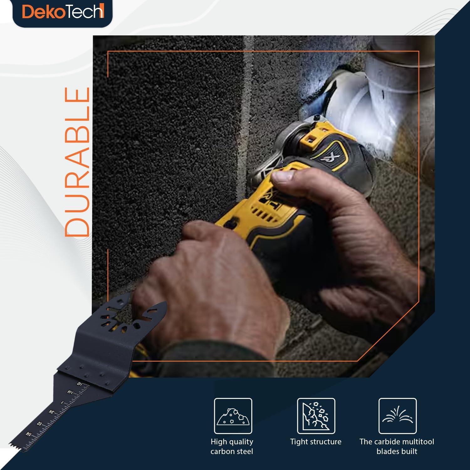 14 Cuchillas Oscilantes DekoTech 10mm Acero Carbono Multiuso