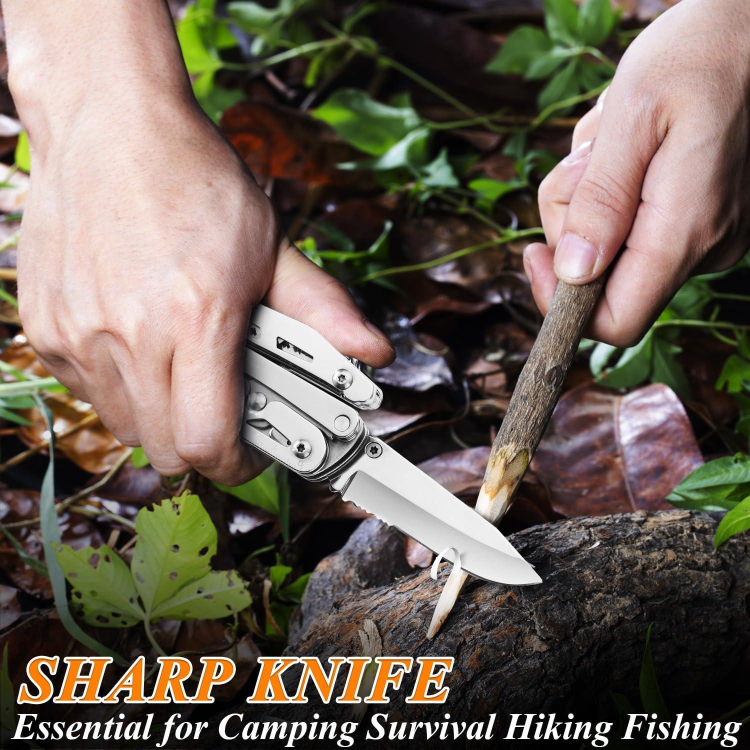 Cuchillo Multiuso RoverTac 18 en 1 Acero Inoxidable Camping