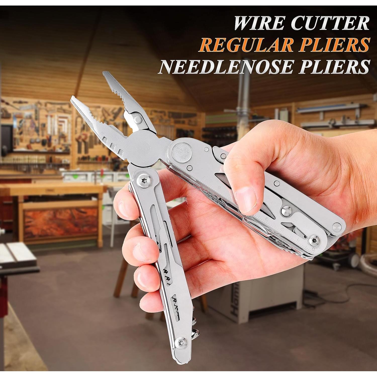 Cuchillo Multiuso RoverTac 18 en 1 Acero Inoxidable Camping