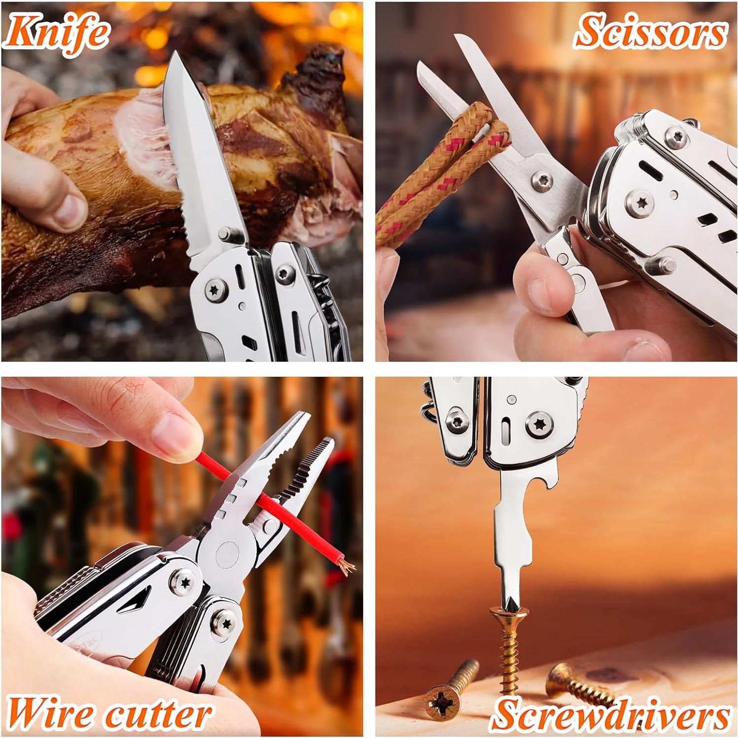 Cuchillo Multiuso RoverTac 18 en 1 Acero Inoxidable Camping