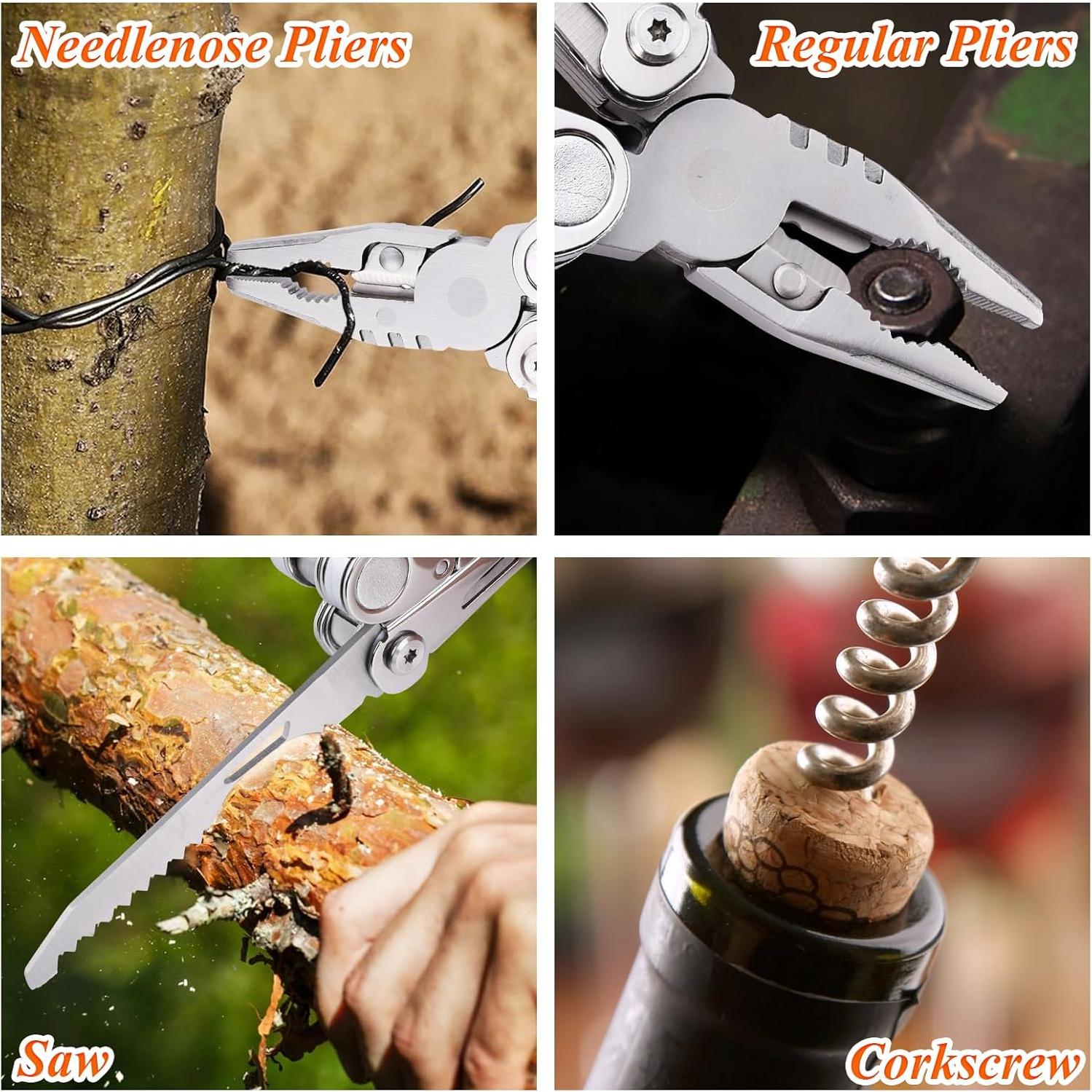 Cuchillo Multiuso RoverTac 18 en 1 Acero Inoxidable Camping