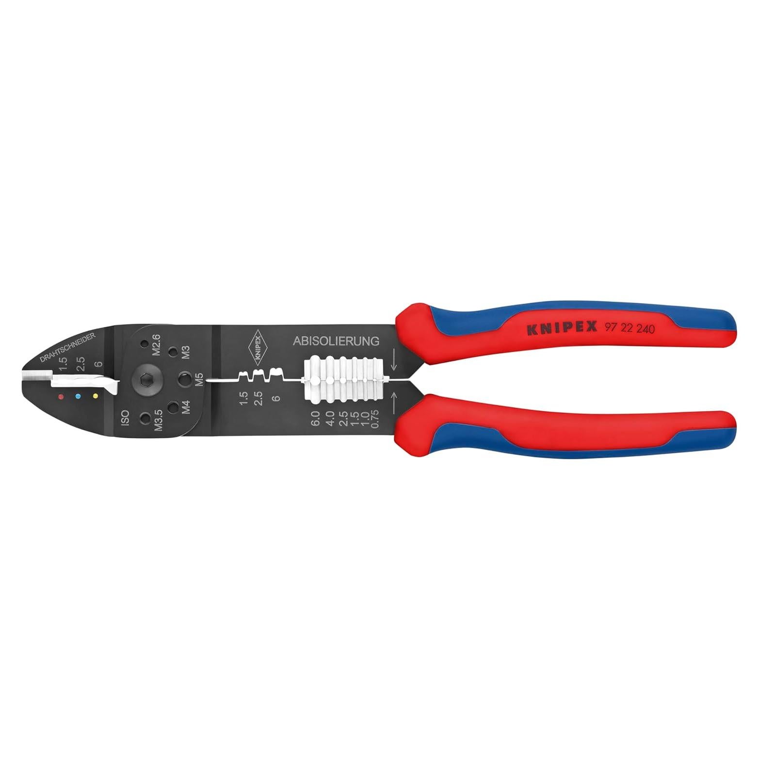 Alicates de Crimpado KNIPEX 24.1 cm Mango Ergonómico