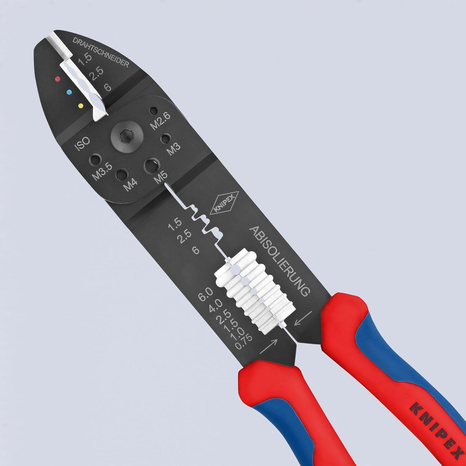 Alicates de Crimpado KNIPEX 24.1 cm Mango Ergonómico