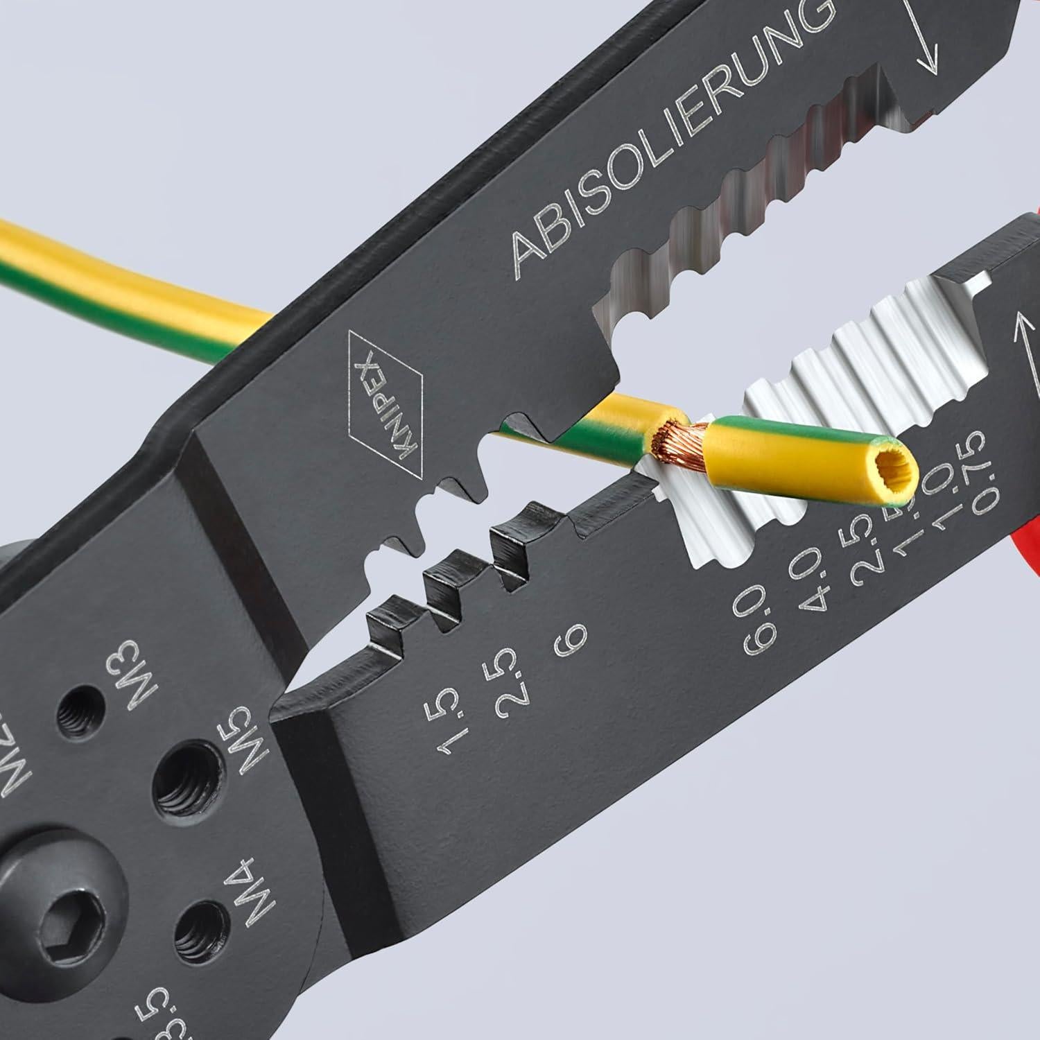 Alicates de Crimpado KNIPEX 24.1 cm Mango Ergonómico