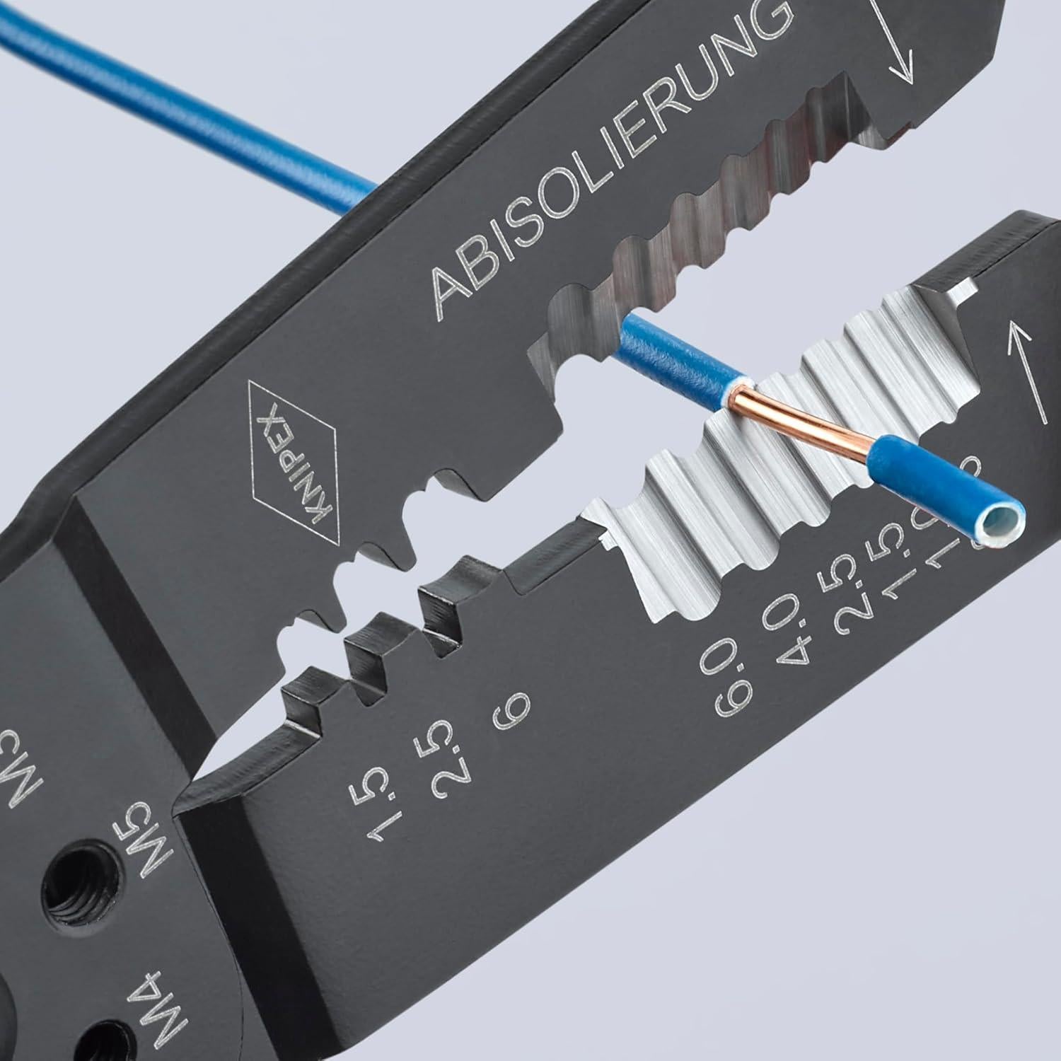 Alicates de Crimpado KNIPEX 24.1 cm Mango Ergonómico