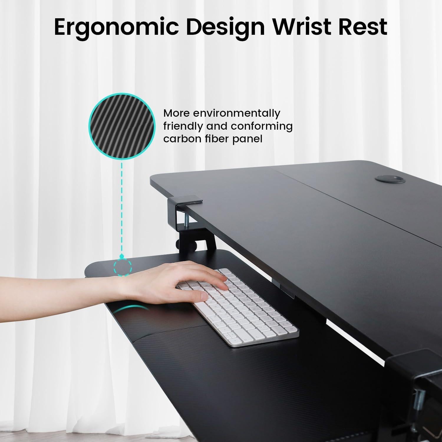 Bandeja Deslizante para Teclado NearHub 66x29cm Ergonómica