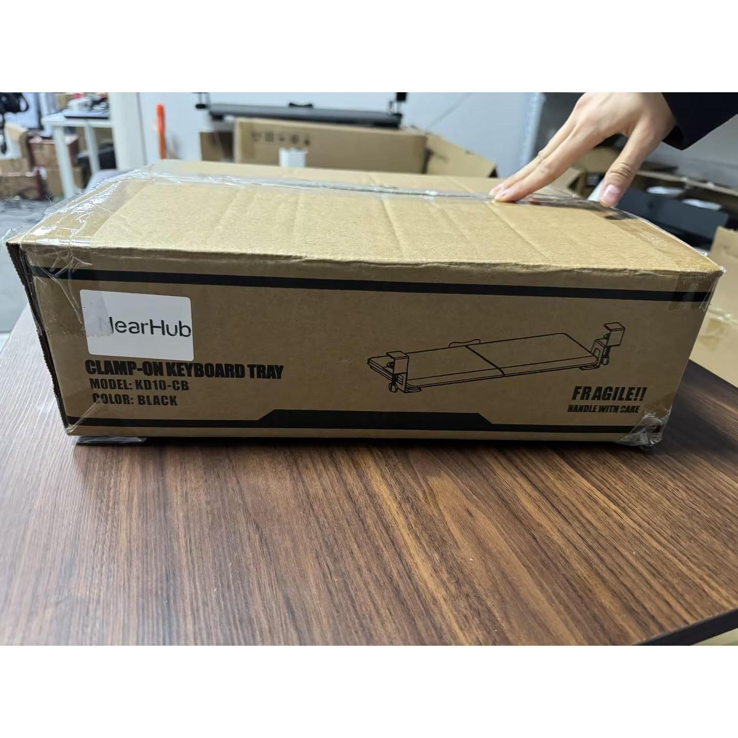 Bandeja Deslizante para Teclado NearHub 66x29cm Ergonómica