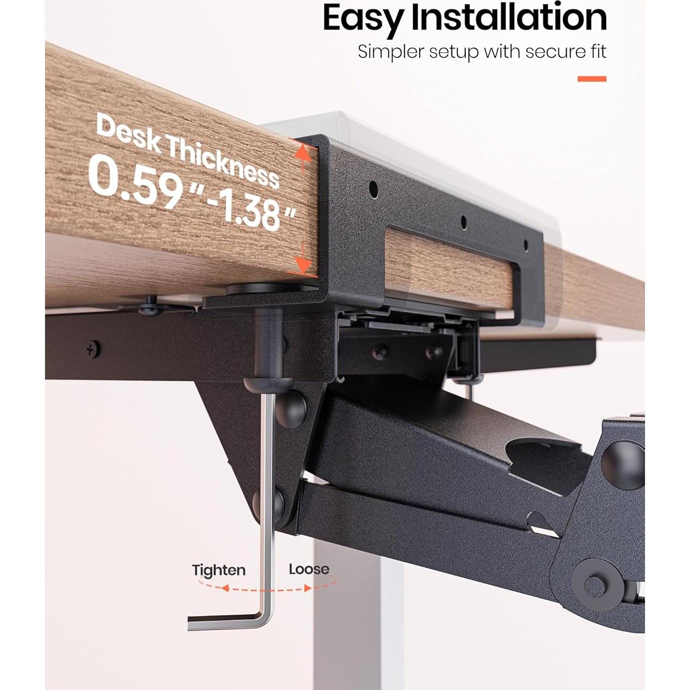 Bandeja de Teclado Ergonómica Klearlook Ajustable 62x25cm