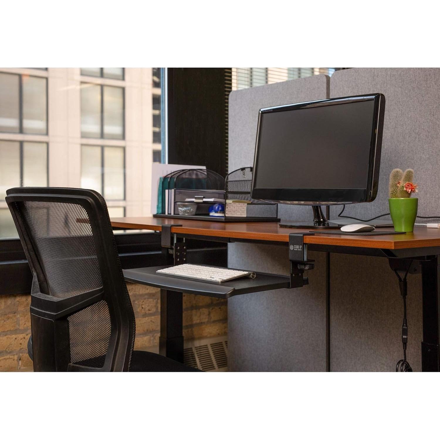 Soporte de Escritorio Compacto S Stand Up Desk Store Negro
