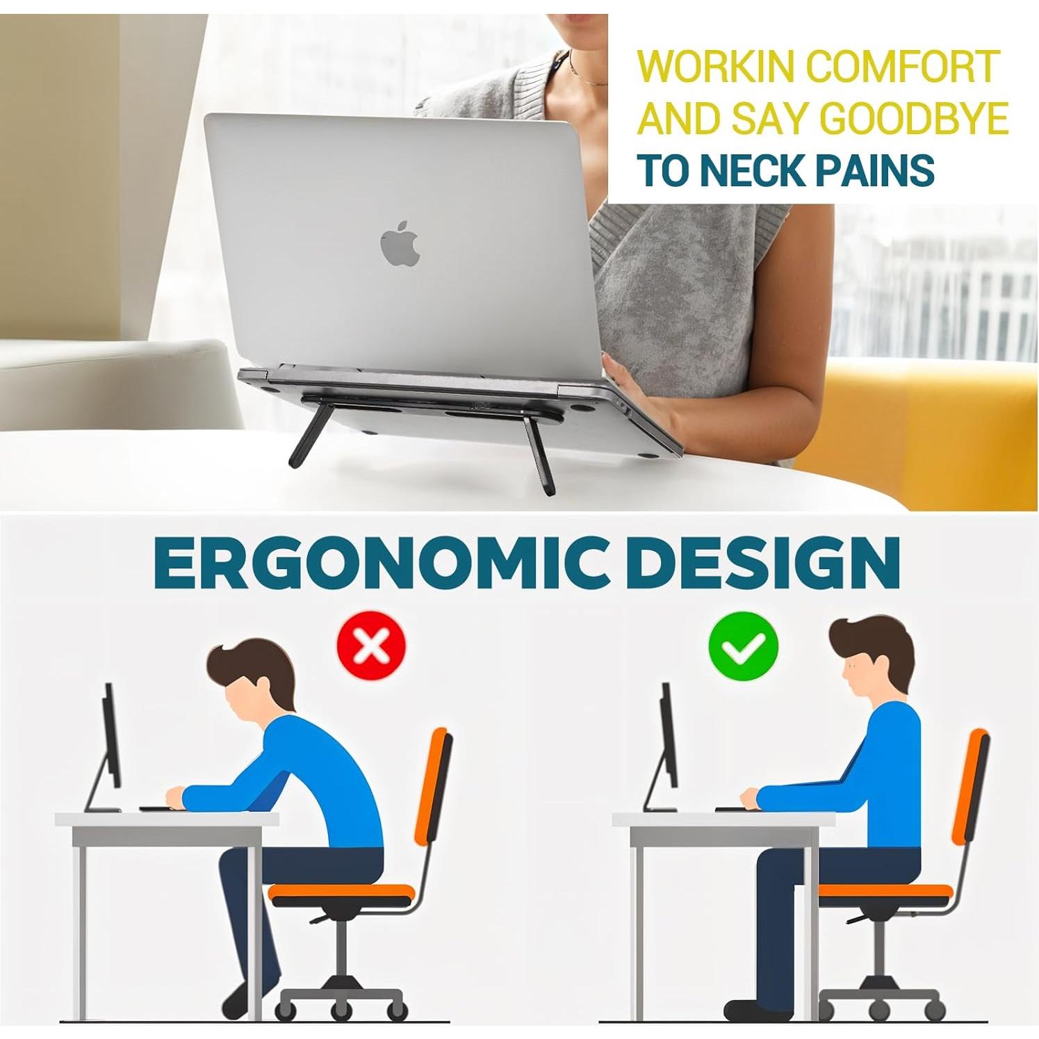 Soporte Elevador de Teclado Plegable MBAIYO 25x8x1.9 cm