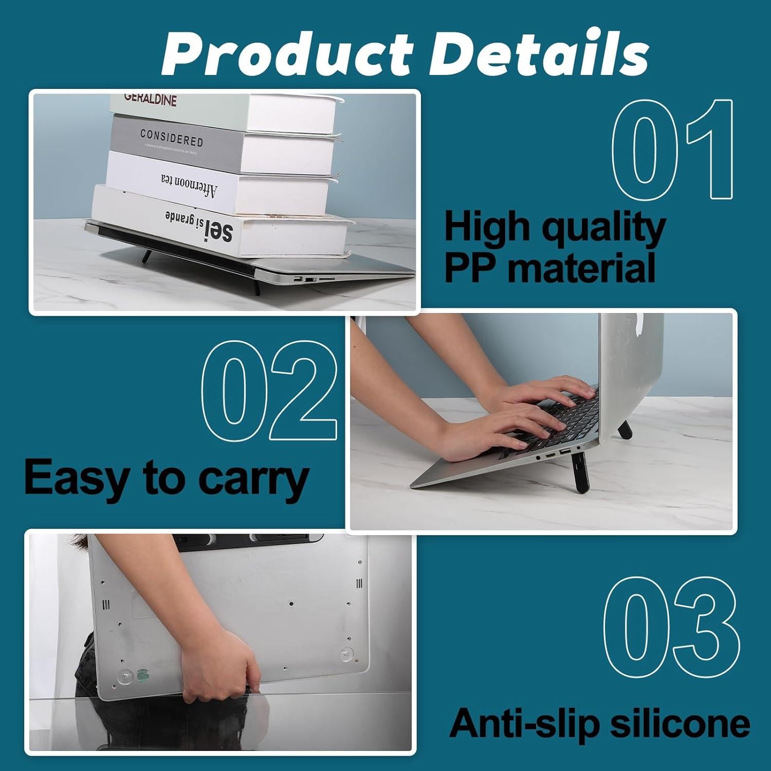 Soporte Elevador de Teclado Plegable MBAIYO 25x8x1.9 cm