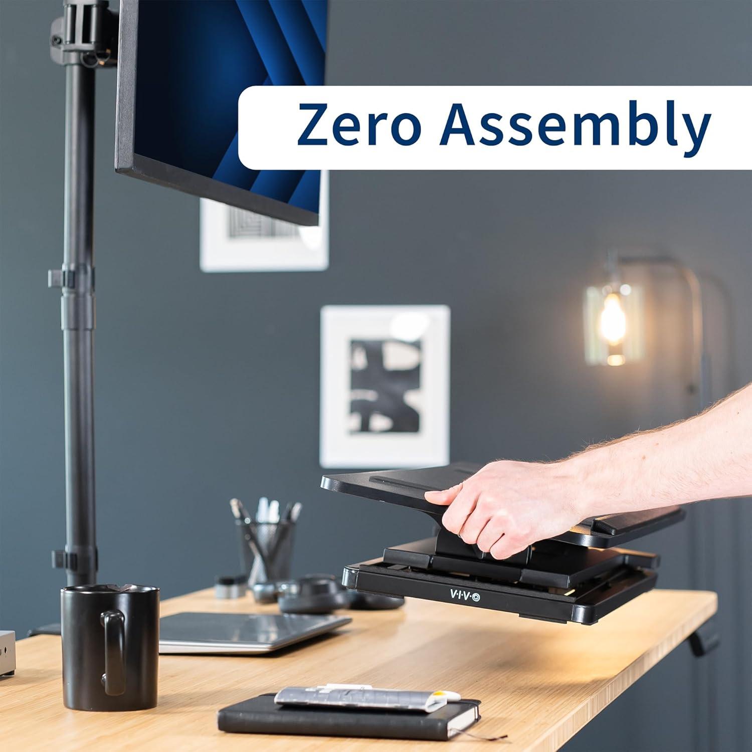 Elevador de Teclado Ergonómico VIVO TKR1 Ajustable 76 cm