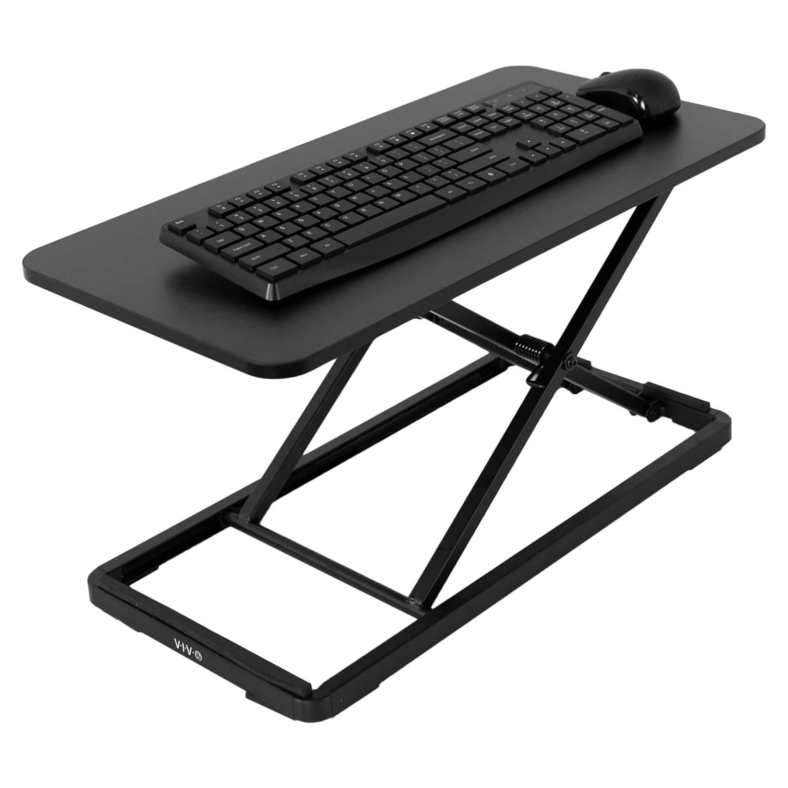 Elevador de Teclado Ergonómico VIVO 60x30 cm Ajustable Negro