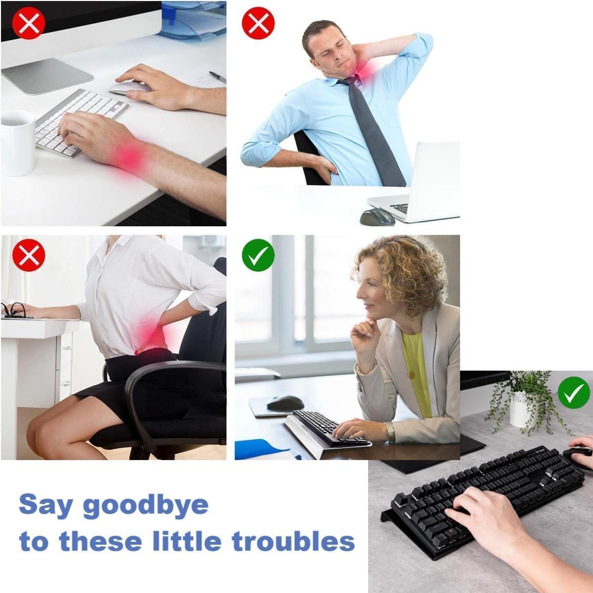 Soporte para Teclado Ergonómico Eitonbu Acrílico Transparente