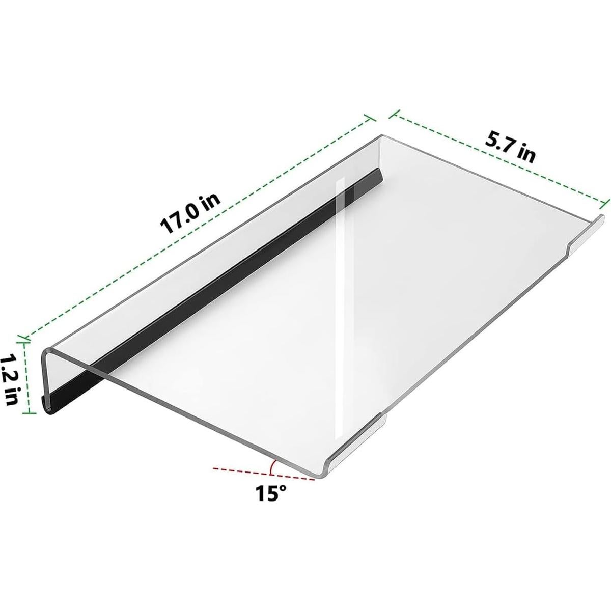 Soporte de Teclado Ergonómico Acrílico Egchi 43.2x14.5cm