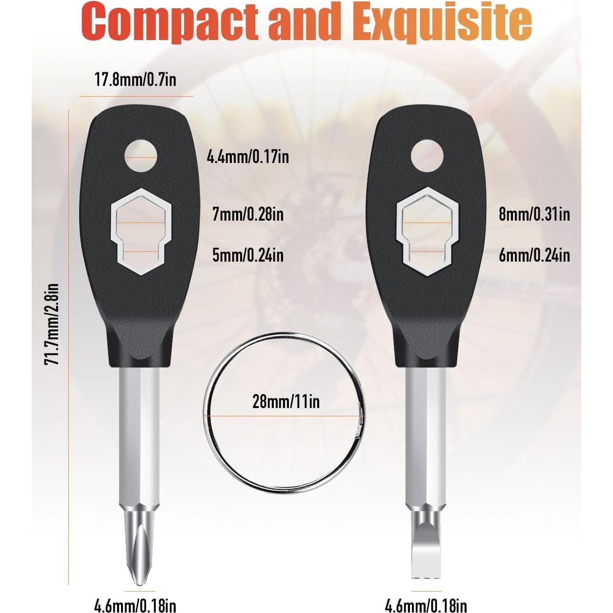 Destornillador de Llavero 6 en 1 Poswlto - Compacto y Portátil