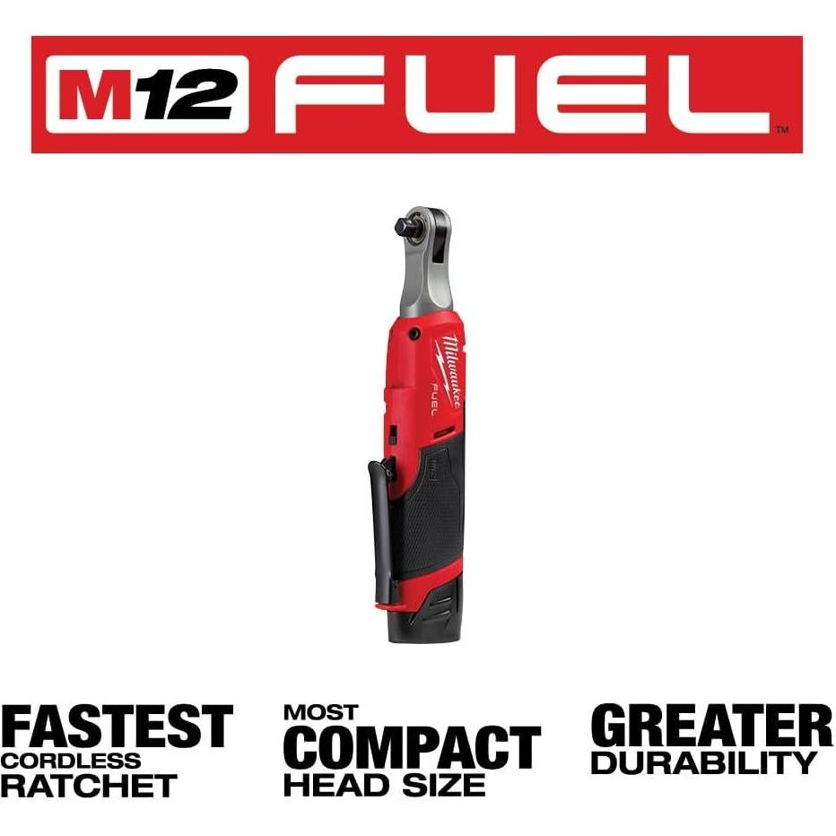 Llave de Carraca Inalámbrica Milwaukee M12 FUEL 12V 3/8"