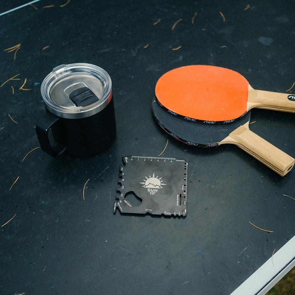 Posavasos MultiHerramienta Sun Company - Paquete de 2, Acero Inoxidable