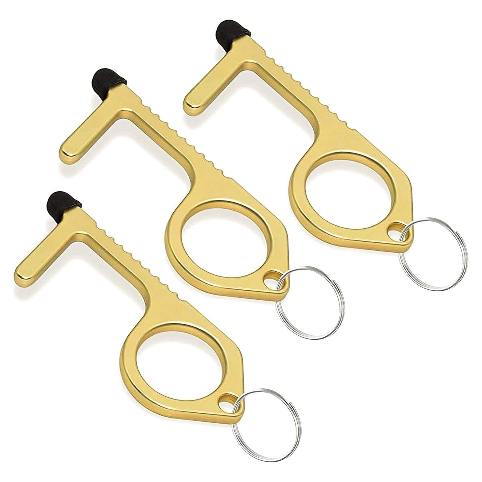 Abridor de Puerta de Llavero Mobi Lock de Latón - 3 Piezas