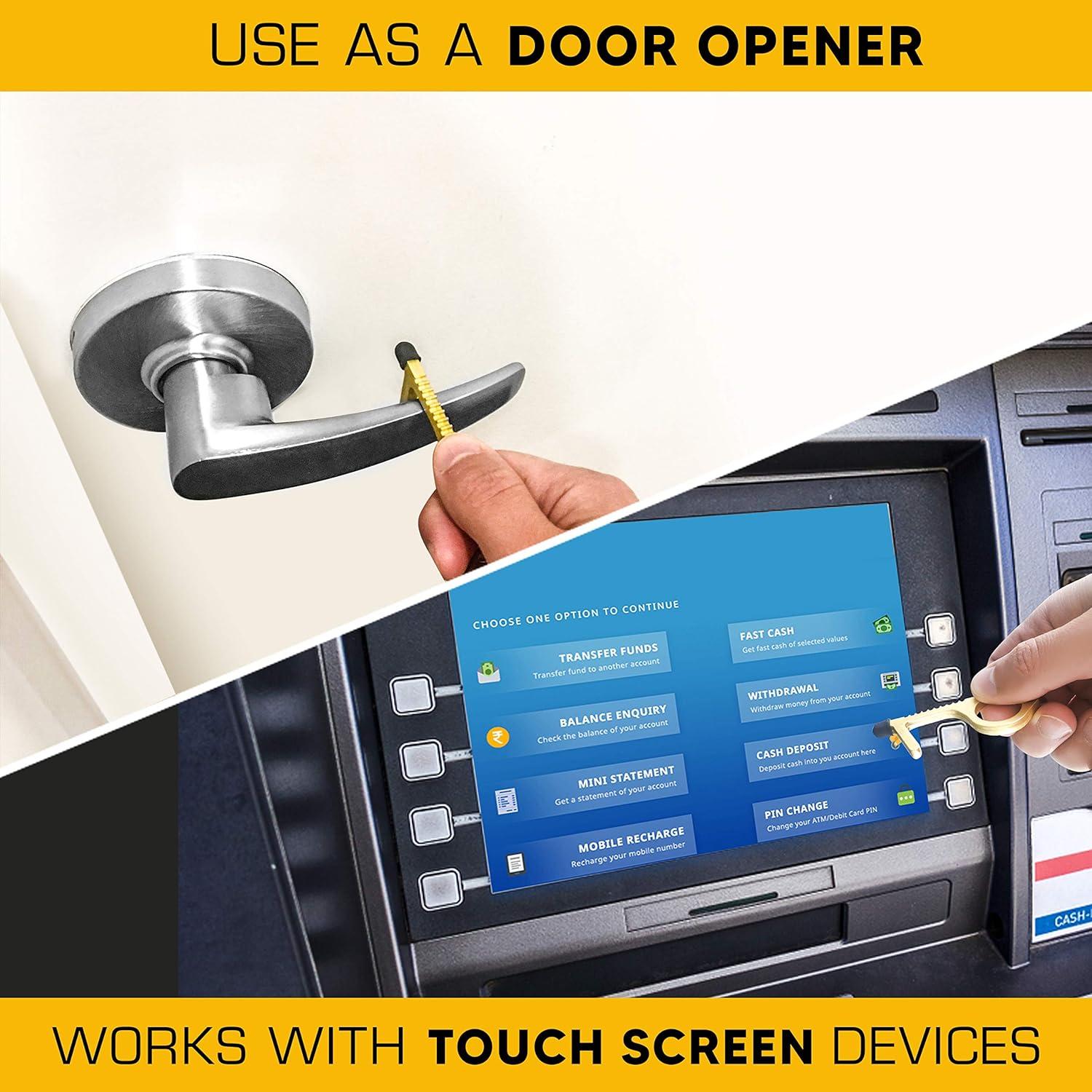 Abridor de Puerta de Llavero Mobi Lock de Latón - 3 Piezas