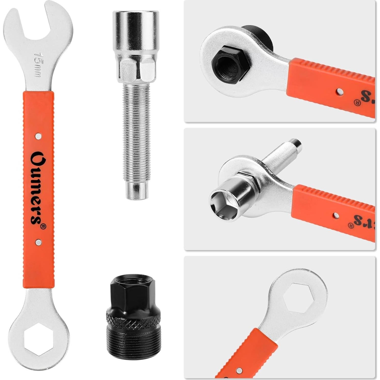 Juego de Herramientas para Eje de Bicicleta Oumers - 15mm, 16mm