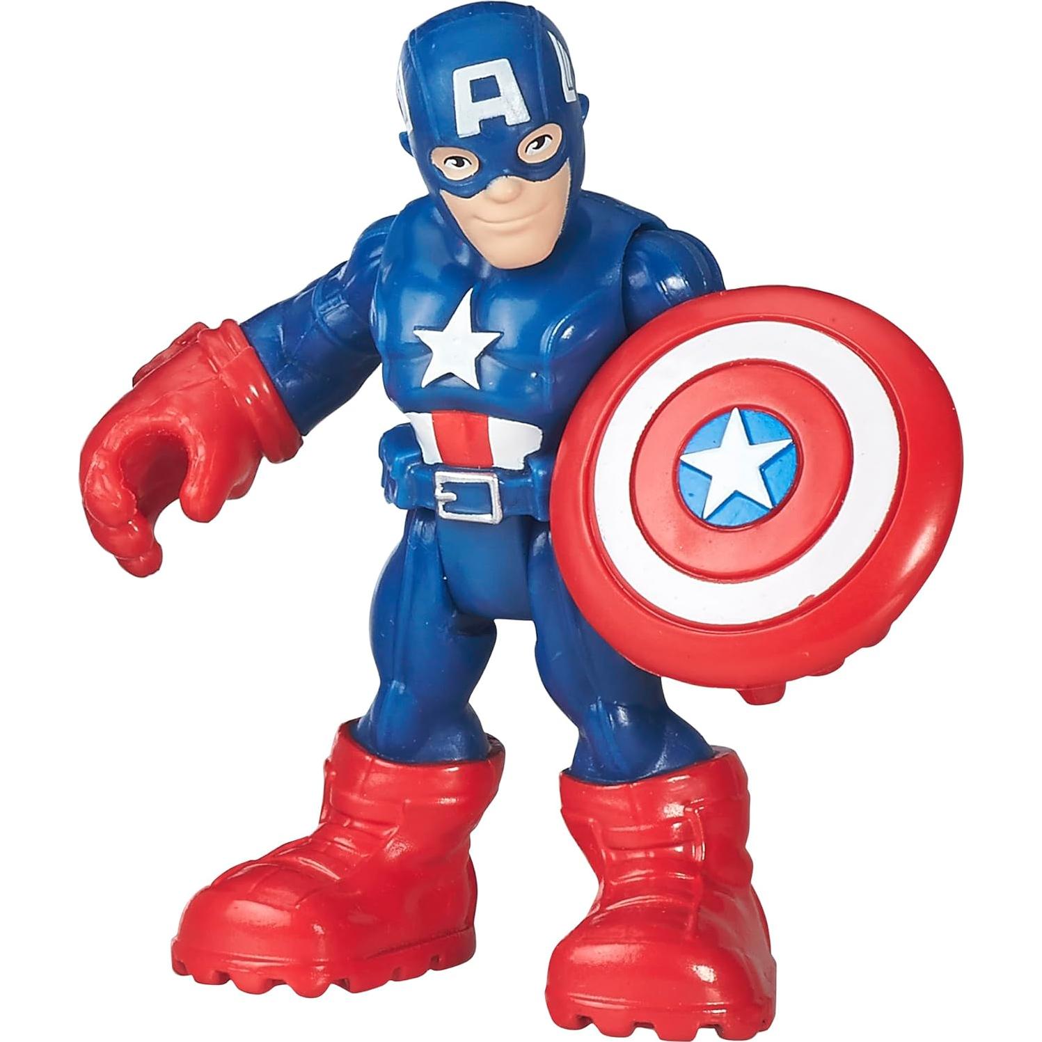 Figura de Acción Marvel Capitán América Super Escuadrón 6 Piezas