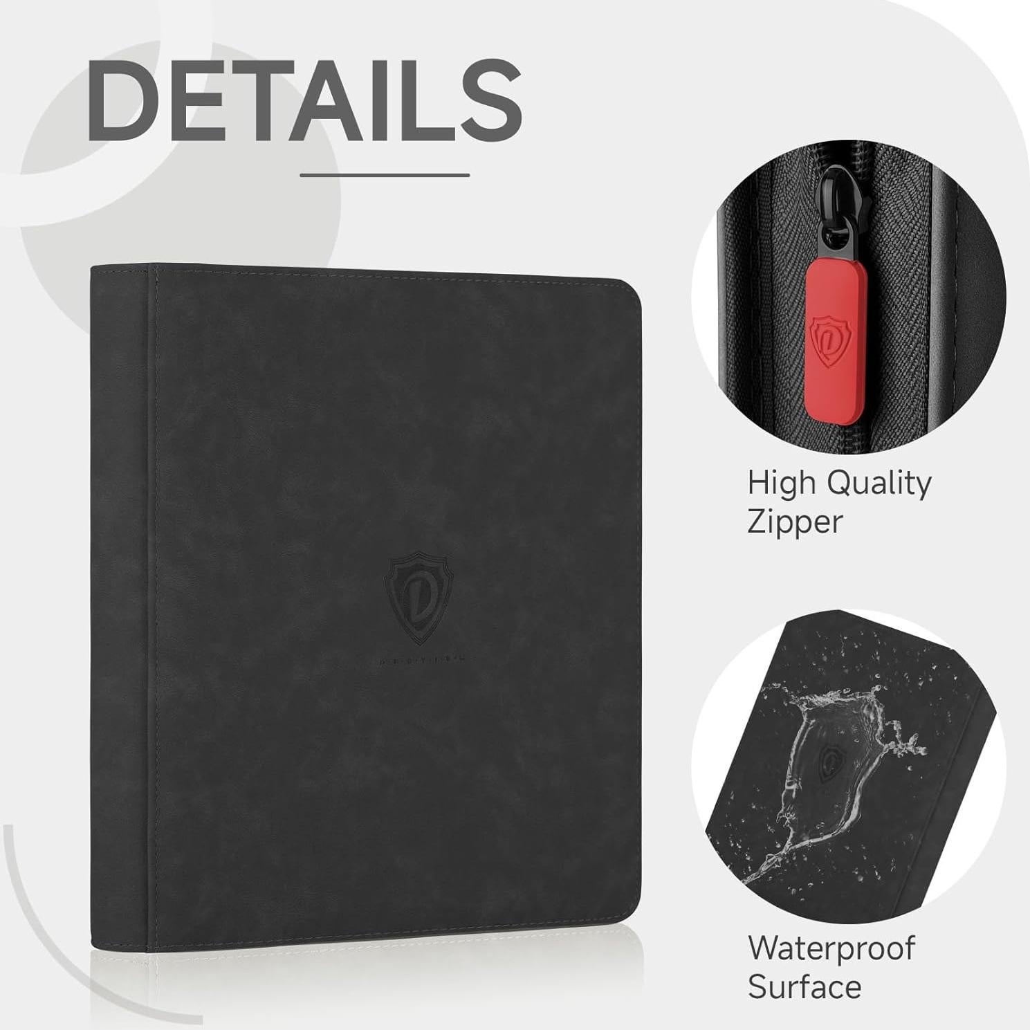 Carpeta de Cartas Deoyibu 12 Bolsillos Negra 720 Cartas