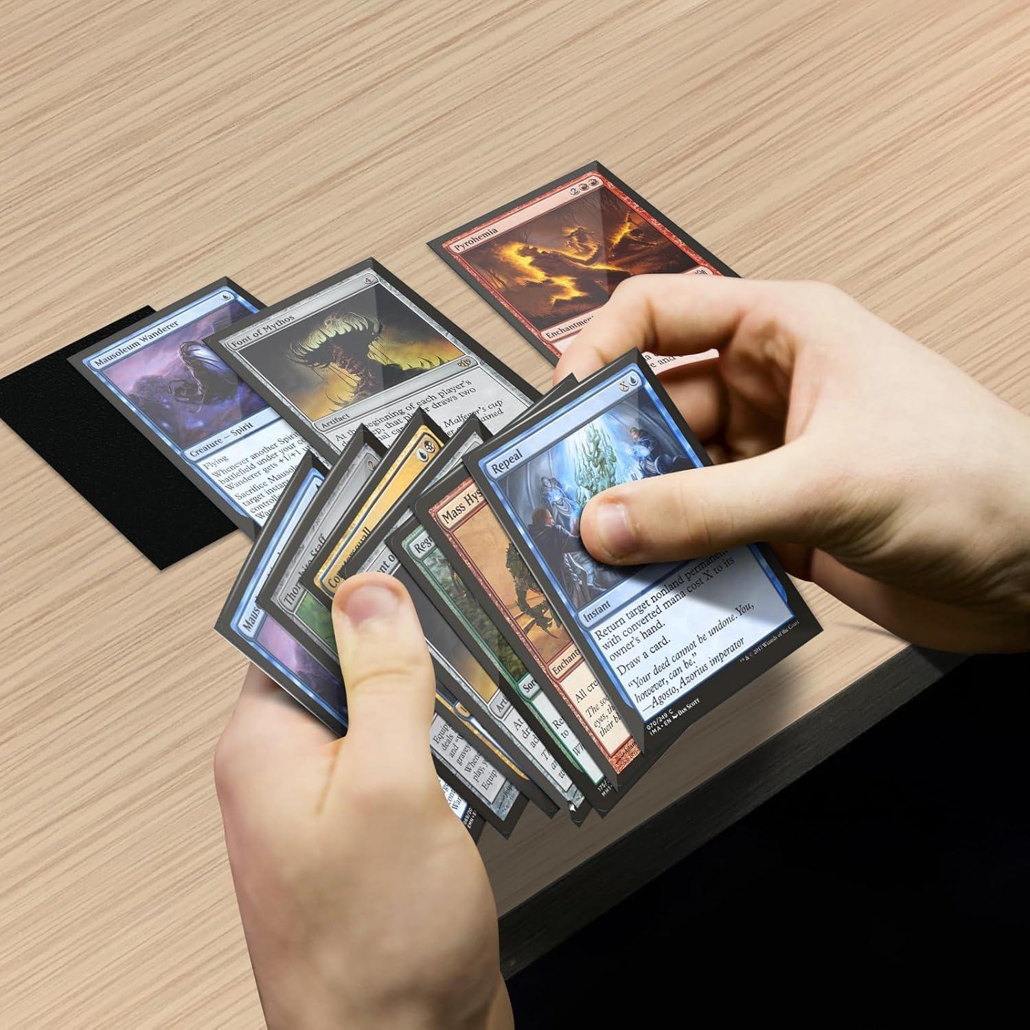 Mangas Negras para Cartas TiopLior 300 Unidades 66x91mm