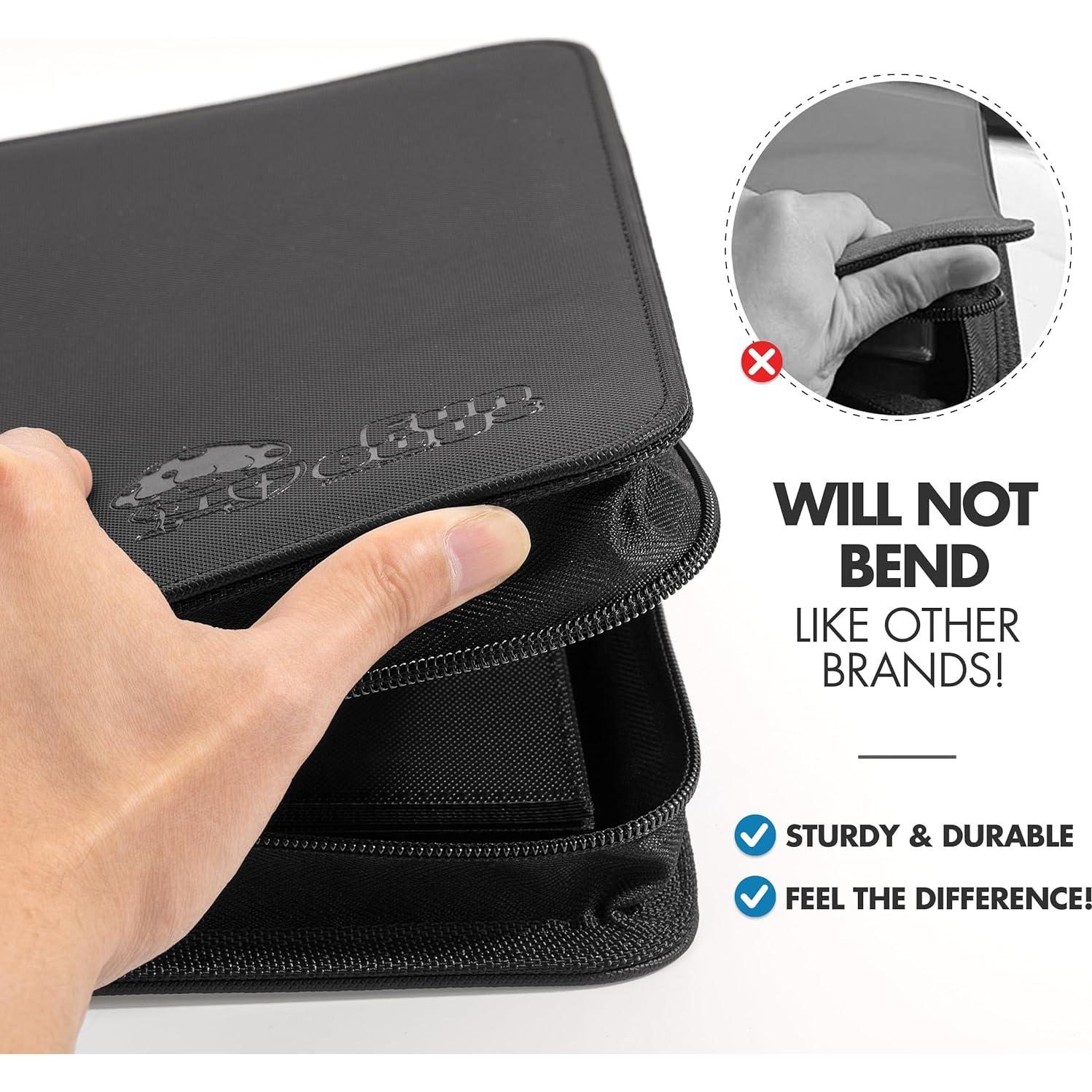 Carpeta Toploader FunGuys 128 Cartas 4 Bolsillos Negra