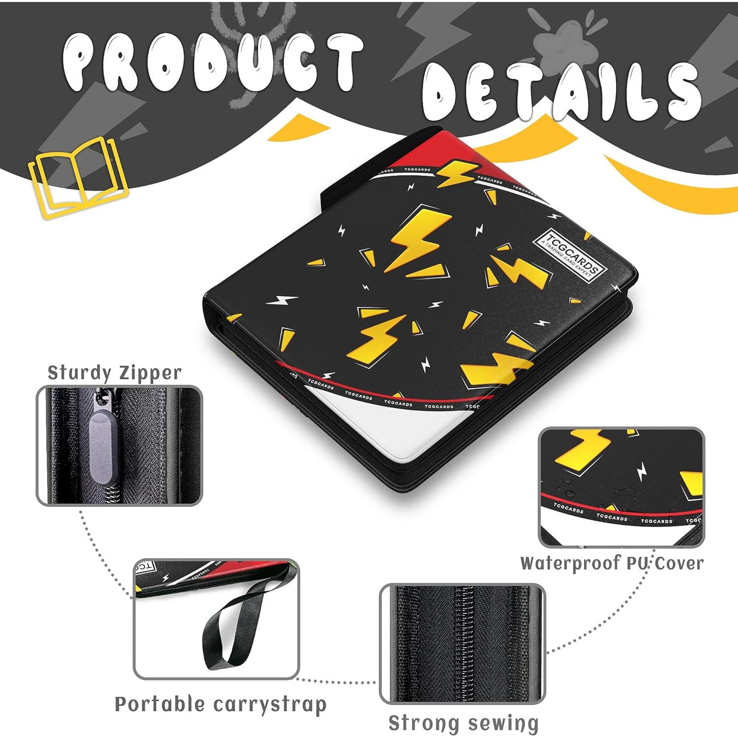 Carpeta de Cartas de Comercio Yifan 9 Bolsillos Negra