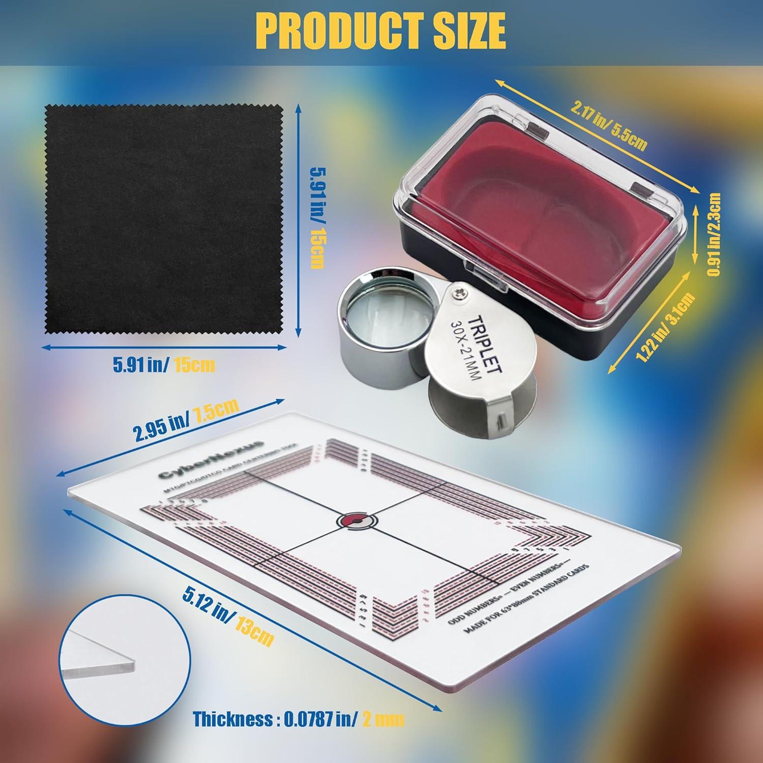 Herramienta de Calificación de Cartas Pokémon Robustix con Lupa 30X