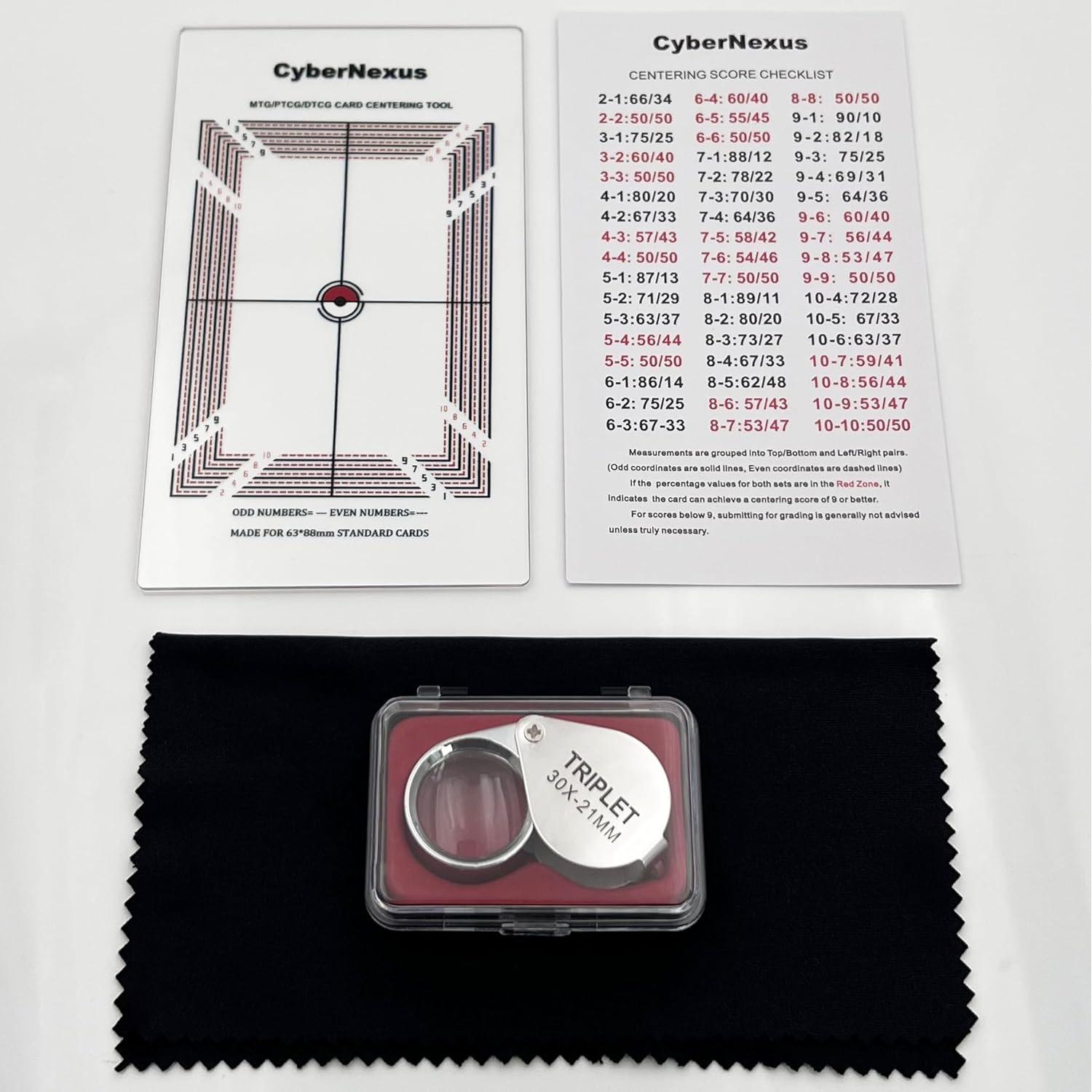 Herramienta de Calificación de Cartas Pokémon Robustix con Lupa 30X