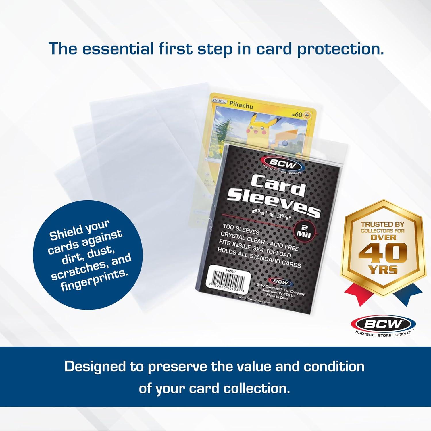 Fundas de Penny BCW - 1000 Unidades Sin Ácido 6.67x9.21cm