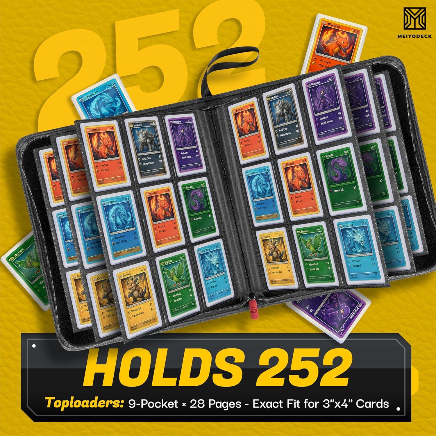Carpeta Toploader Meiyodeck para 252 Cartas - Negro