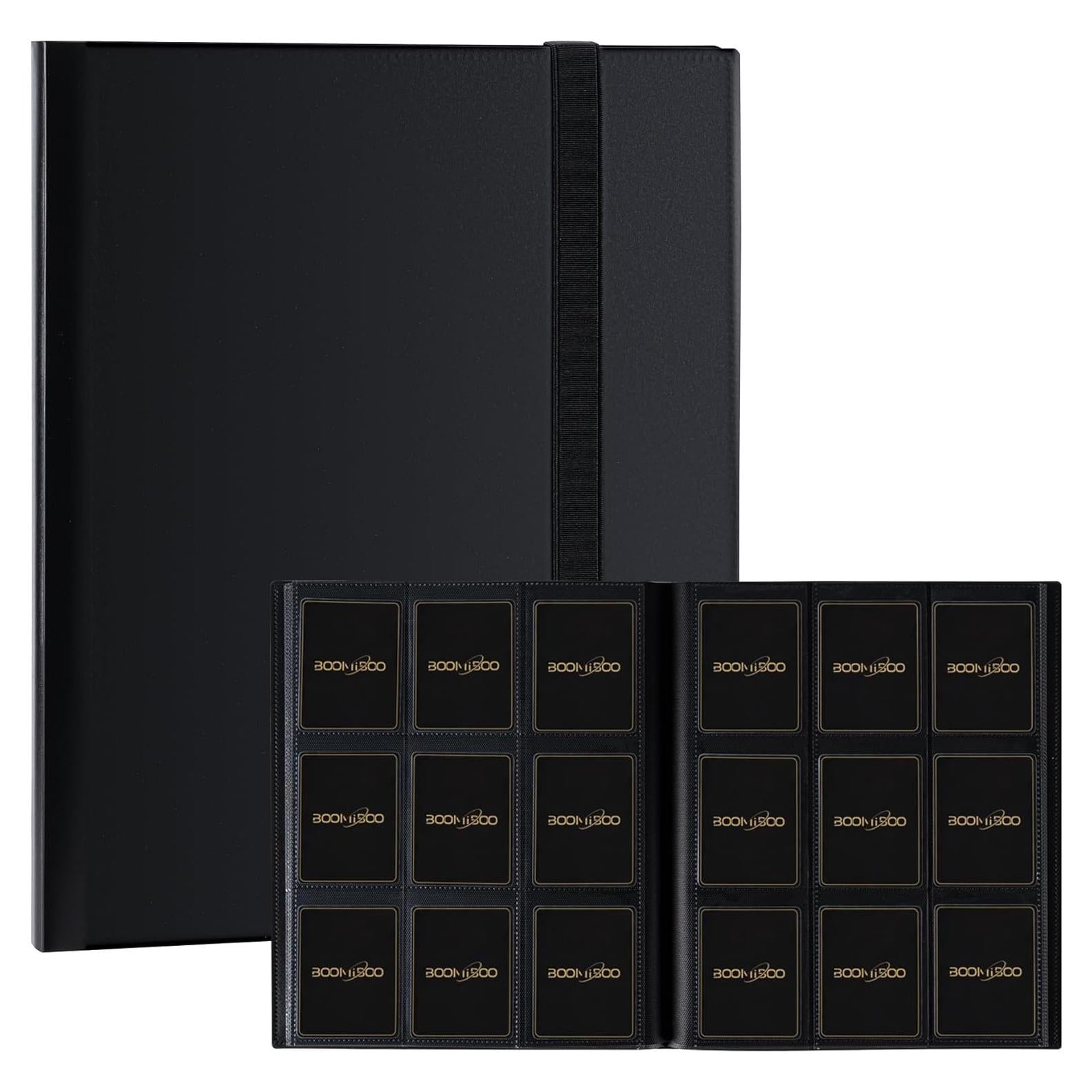 Carpeta de Cartas 9 Bolsillos BOOMIBOO para 360 Cartas - Negro