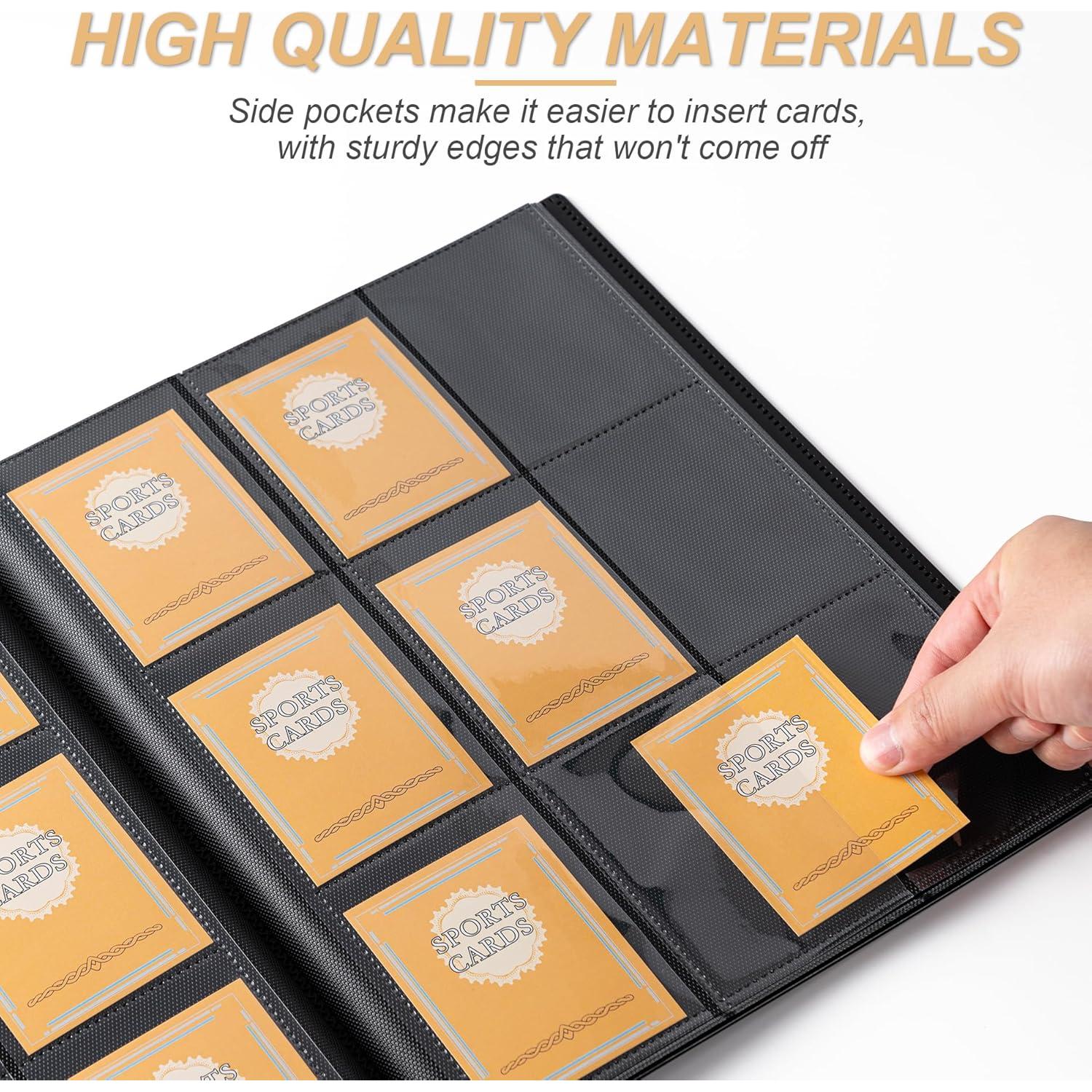 Carpeta de Cartas 9 Bolsillos BOOMIBOO para 360 Cartas - Negro