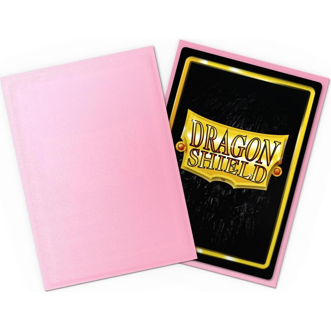 Fundas de cartas Dragon Shield mate rosa 100 CT - TCG estándar