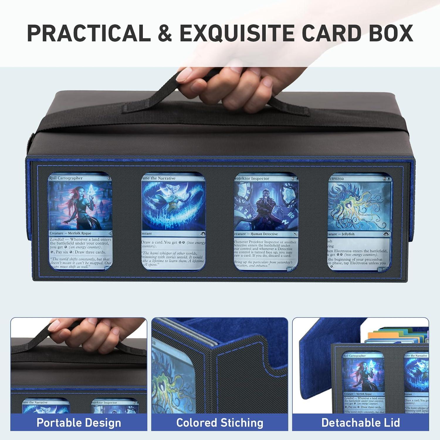 Caja de Almacenamiento para Cartas SENVINI 3200+ Azul