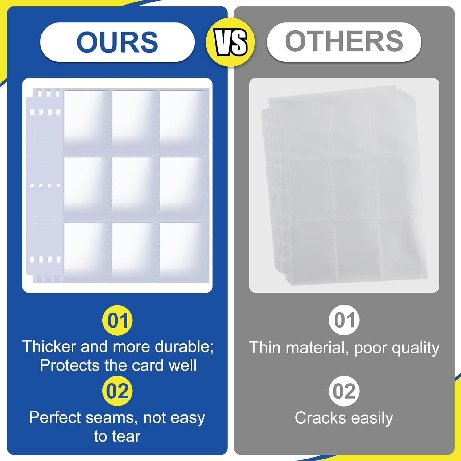 Fundas para Tarjetas ZENOWICK 120 Páginas 2160 Tarjetas